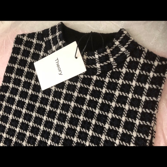 Theory, Checked sleeveless sweater, S NWT $245 - Picture 3 of 4